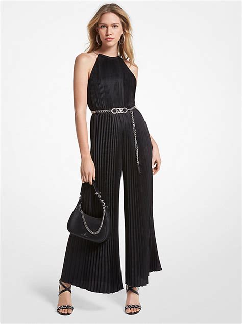 michael kors jumpsuit grün|michael kors embellished halter jumpsuit.